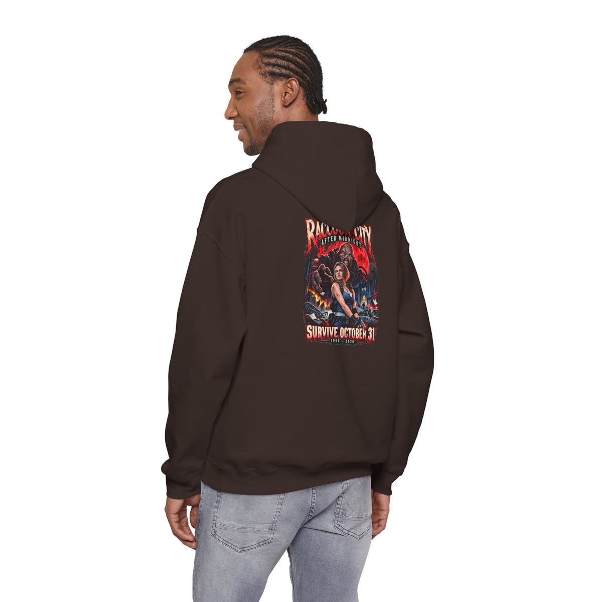 Raccoon City After Midnight Halloween Gildan 18500 Hoodie