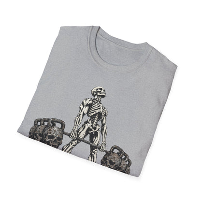 The Leaves Fall The Iron Remains Shirt – Skeleton Deadlift Gym Fall Tee