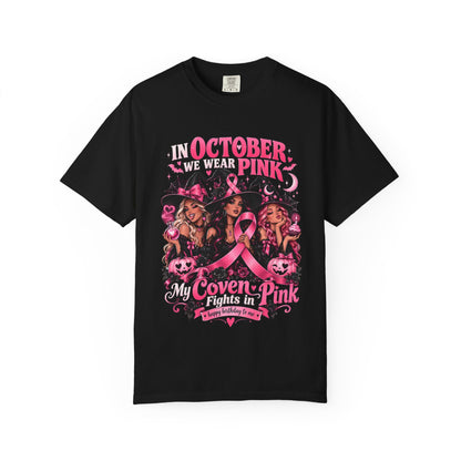 In October We Wear Pink My Coven Fights in Pink Tee