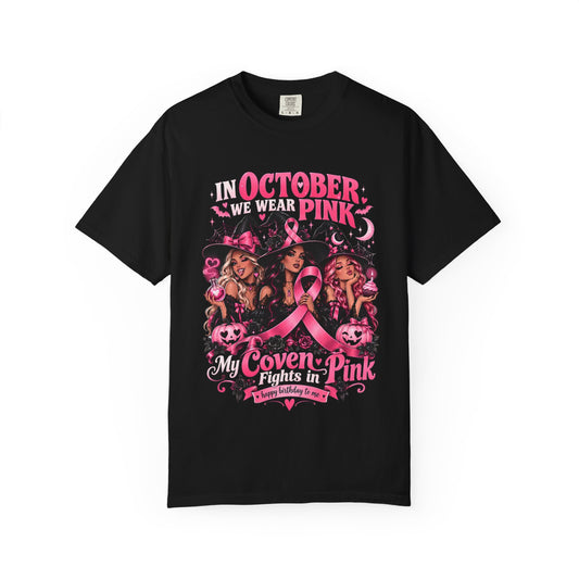 In October We Wear Pink My Coven Fights in Pink Tee