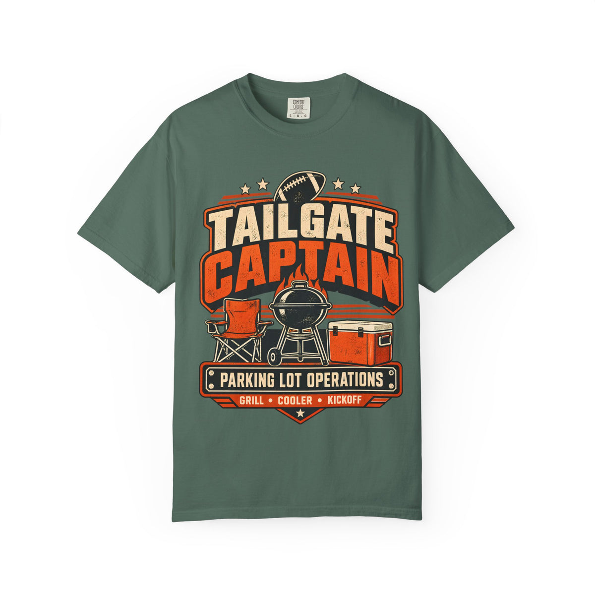Tailgate Captain Football Game Day Comfort Colors T-Shirt