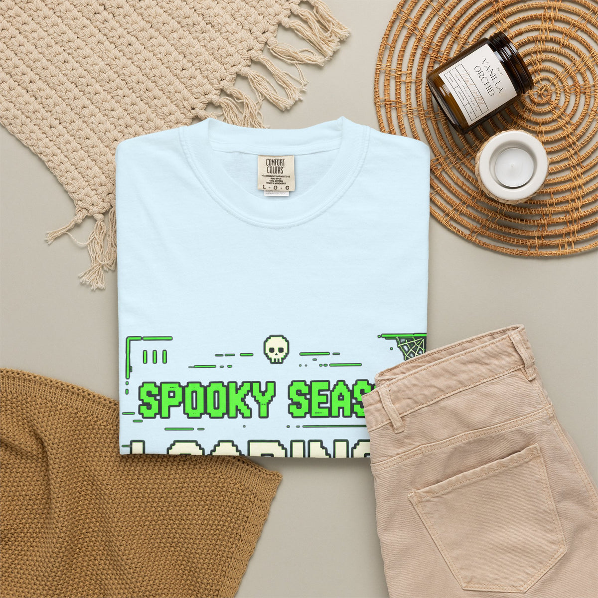 Spooky Season Loading Gamer Halloween Comfort Colors Tee