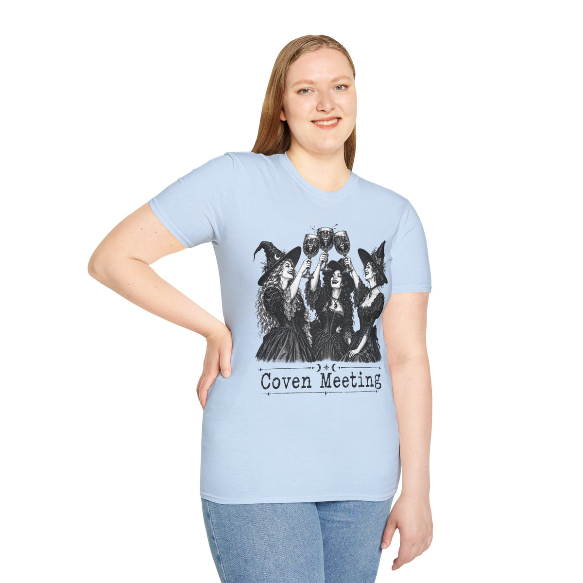 Coven Meeting Witch Wine T-Shirt