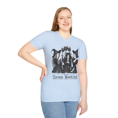 Coven Meeting Witch Wine T-Shirt