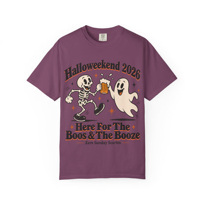 Halloweekend 2026 Boos & Booze Comfort Colors Tee