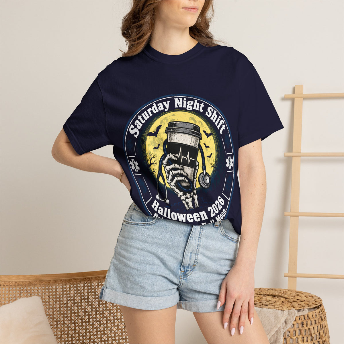 Saturday Night Shift Halloween 2026 Comfort Colors Tee