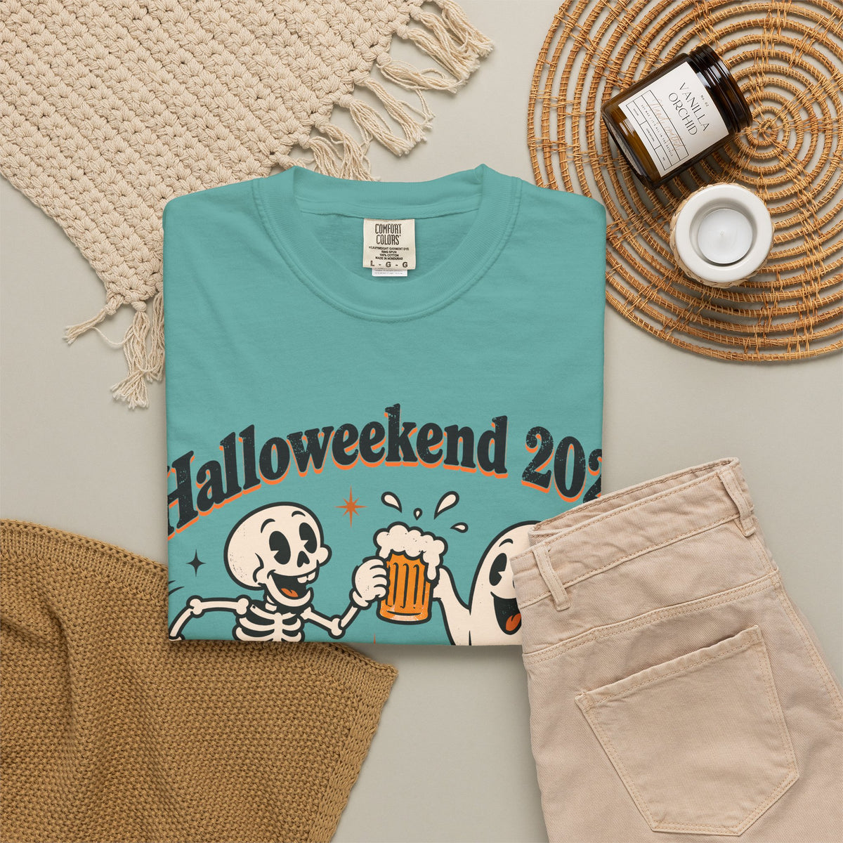 Halloweekend 2026 Boos & Booze Comfort Colors Tee
