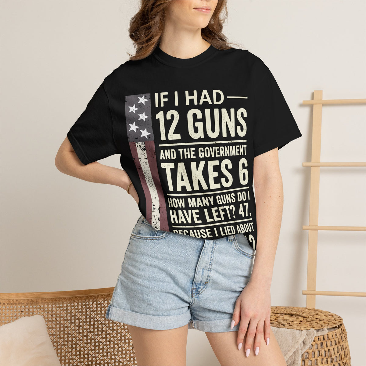 If I Had 12 Guns Funny Gun Math Comfort Colors T-Shirt