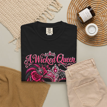 Personalized Wicked Queen October Birthday Comfort Colors Tee