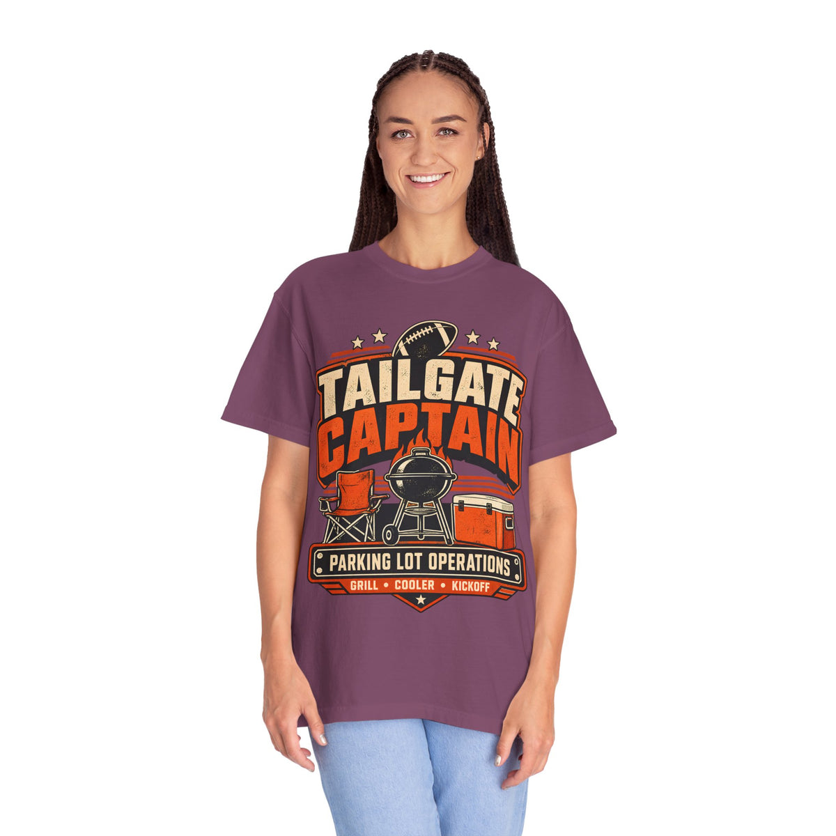 Tailgate Captain Football Game Day Comfort Colors T-Shirt