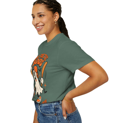 Here for the Boos Baseball Halloween Comfort Colors Tee