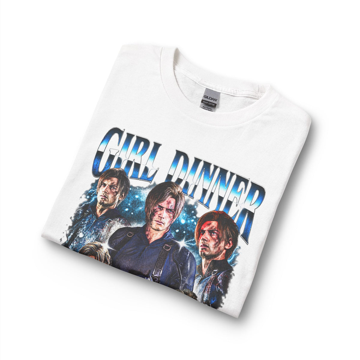Girl Dinner Survival Horror Gildan Heavy Cotton Long Sleeve Tee