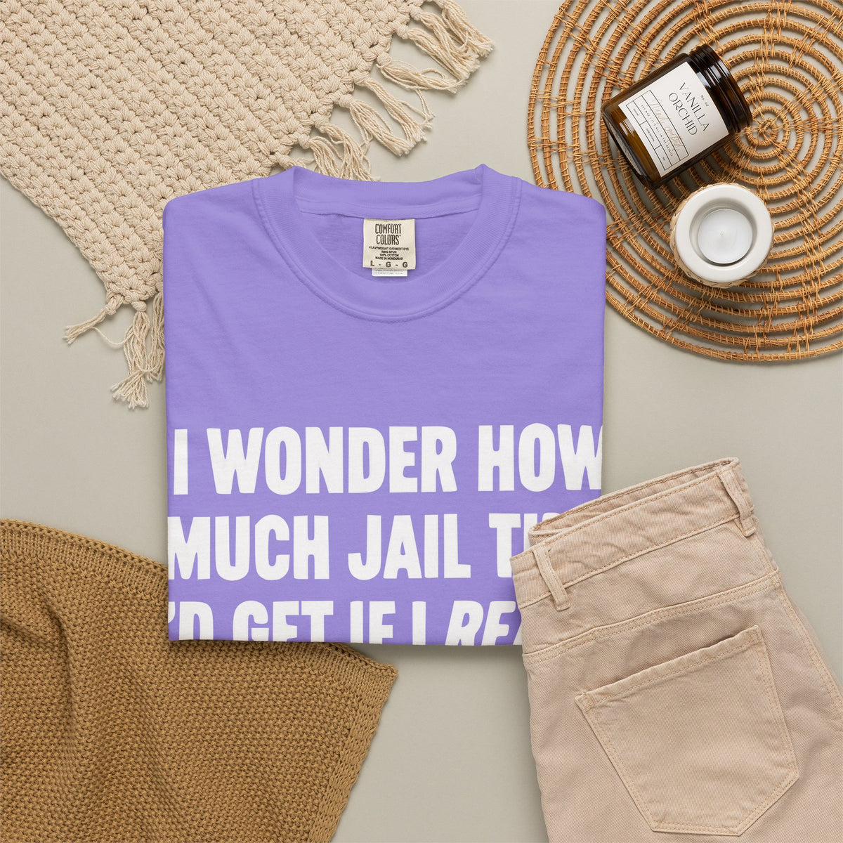 Do Unto Others Jail Time Humor Comfort Colors T-Shirt