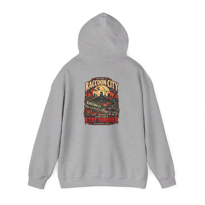 Welcome to Raccoon City Halloween 2026 Gildan 18500 Hoodie