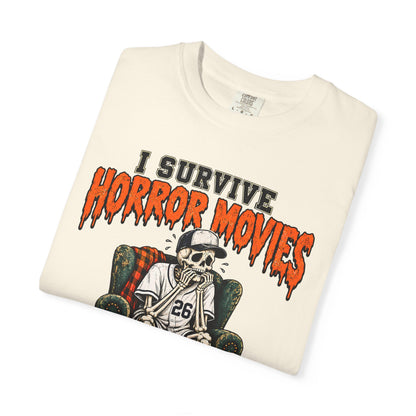 Horror Movies Game 7 Baseball Comfort Colors T-Shirt