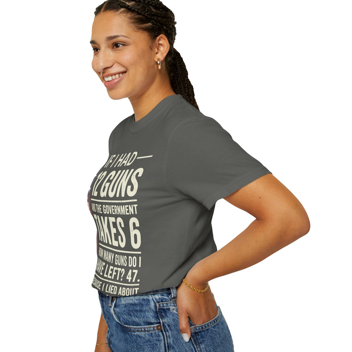 If I Had 12 Guns Funny Gun Math Comfort Colors T-Shirt
