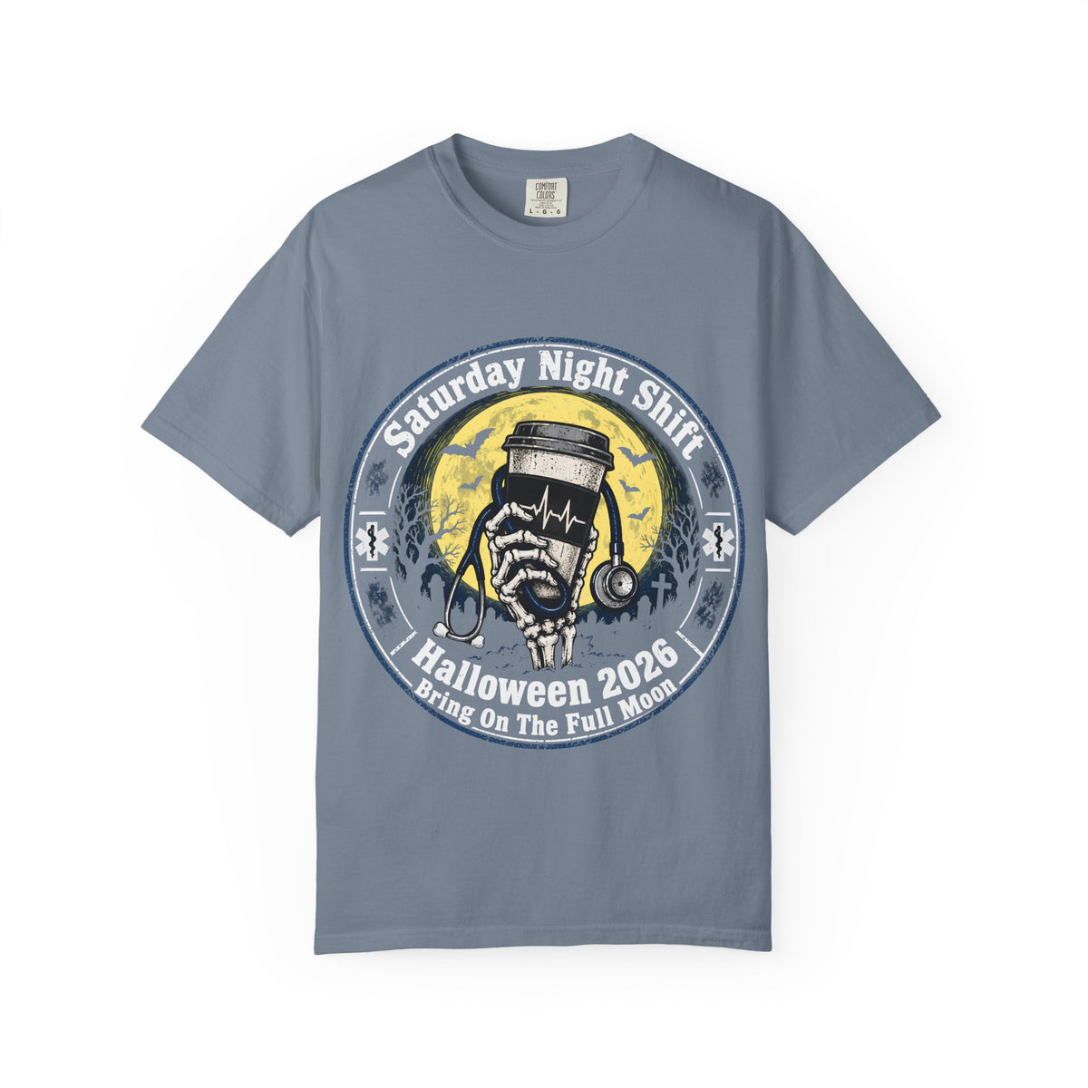 Saturday Night Shift Halloween 2026 Comfort Colors Tee