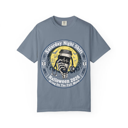 Saturday Night Shift Halloween 2026 Comfort Colors Tee