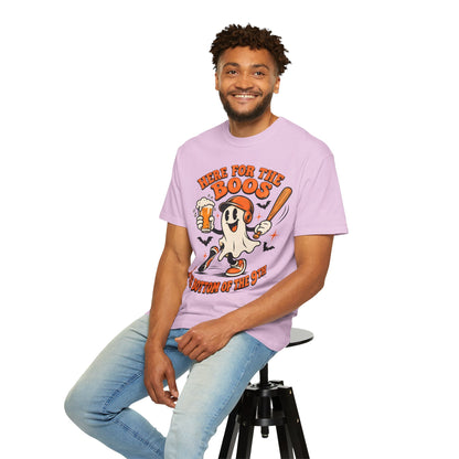 Here for the Boos Baseball Halloween Comfort Colors Tee