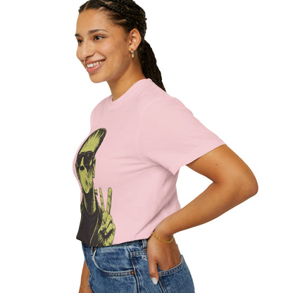 Frankenstein Bubblegum Peace Sign Comfort Colors T-Shirt
