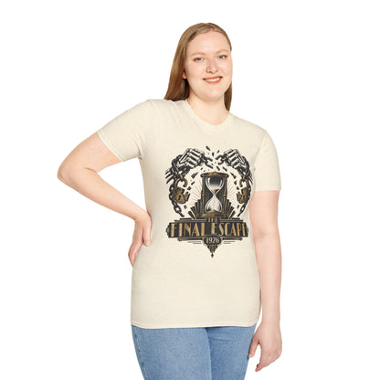 The Final Escape 1926 Shirt – Skeleton Chains Hourglass Art Deco Tee