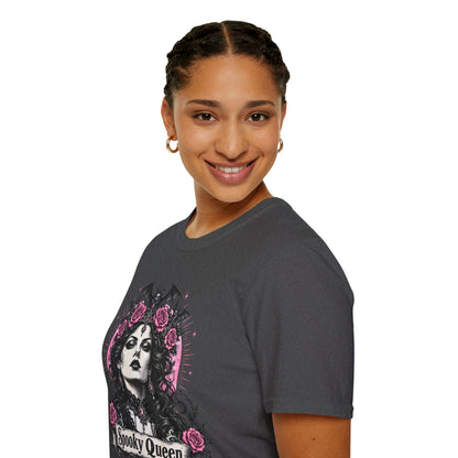Pink Spooky Queen Pastel Gothic Glamour Witch T-Shirt