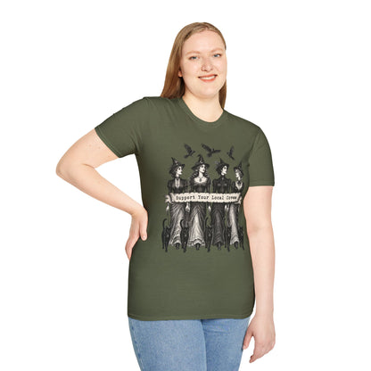Support Your Local Coven Feminist Witch T-Shirt
