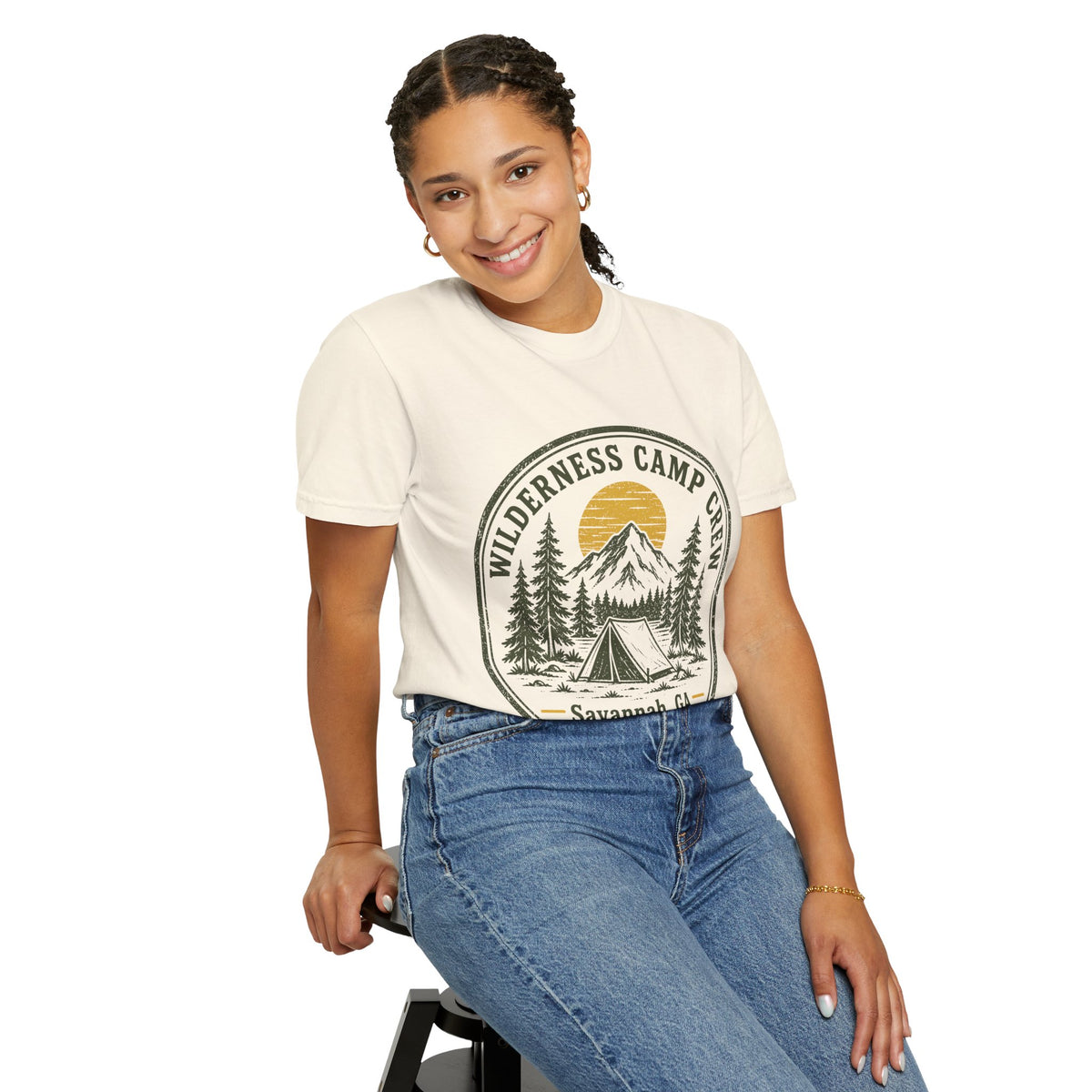 Wilderness Camp Crew Savannah GA Comfort Colors Tee