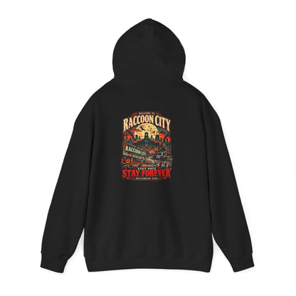 Welcome to Raccoon City Halloween 2026 Gildan 18500 Hoodie