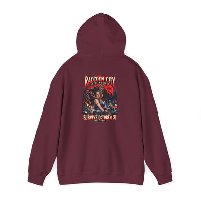 Raccoon City After Midnight Halloween Gildan 18500 Hoodie