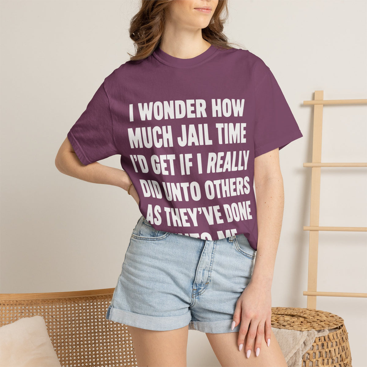 Do Unto Others Jail Time Humor Comfort Colors T-Shirt