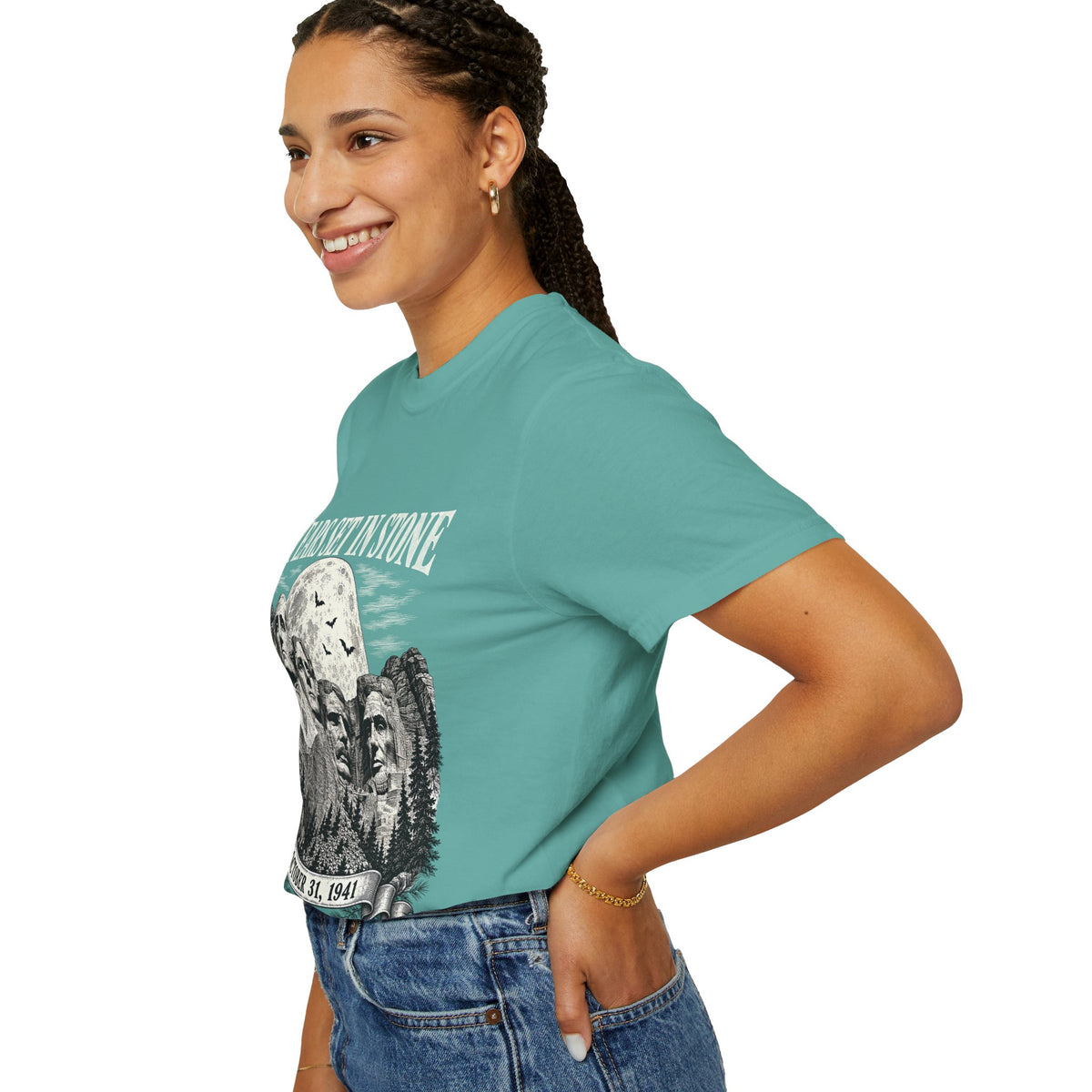85 Years Set in Stone Mount Rushmore Comfort Colors Tee