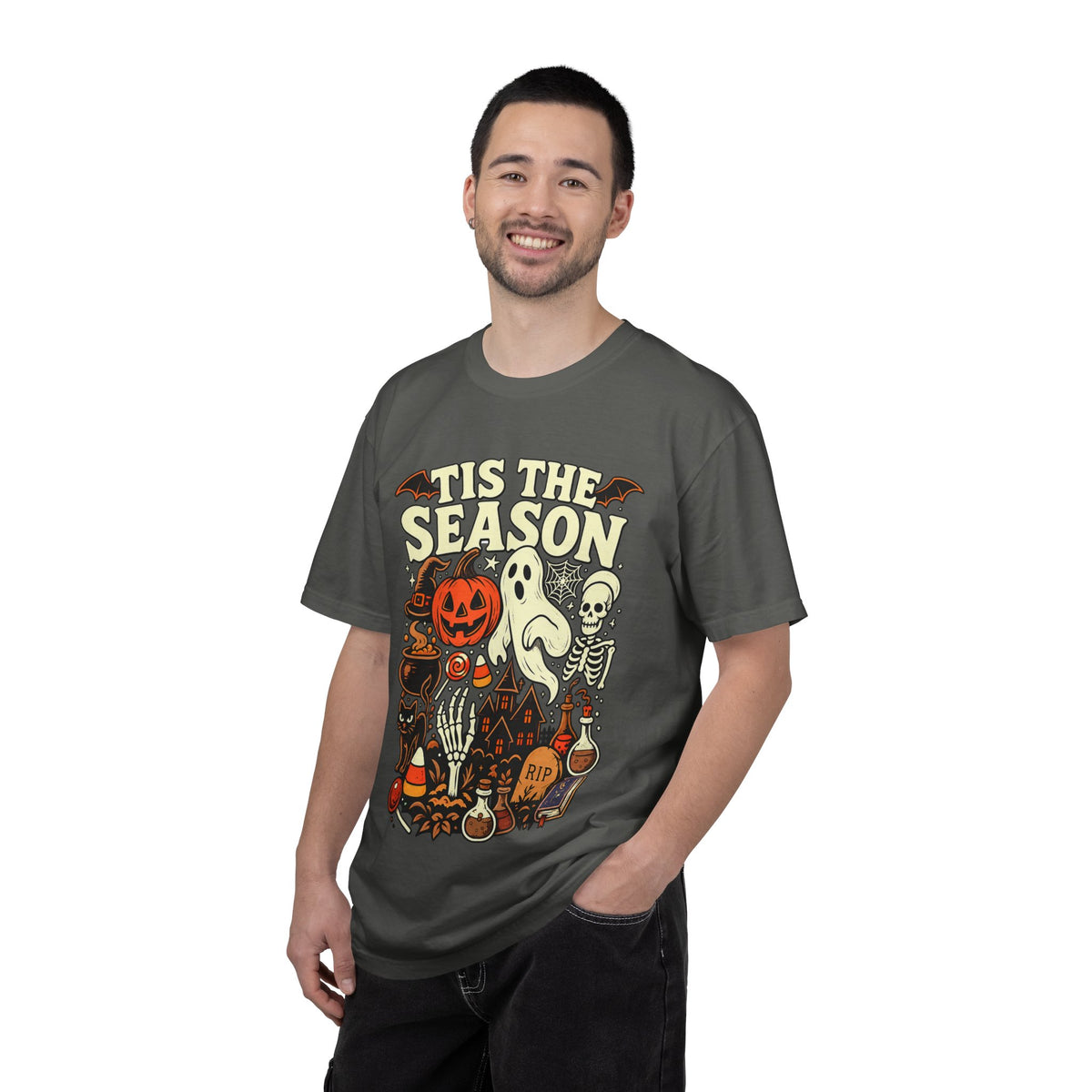Tis the Season Spooky Halloween Comfort Colors Graphic Tee