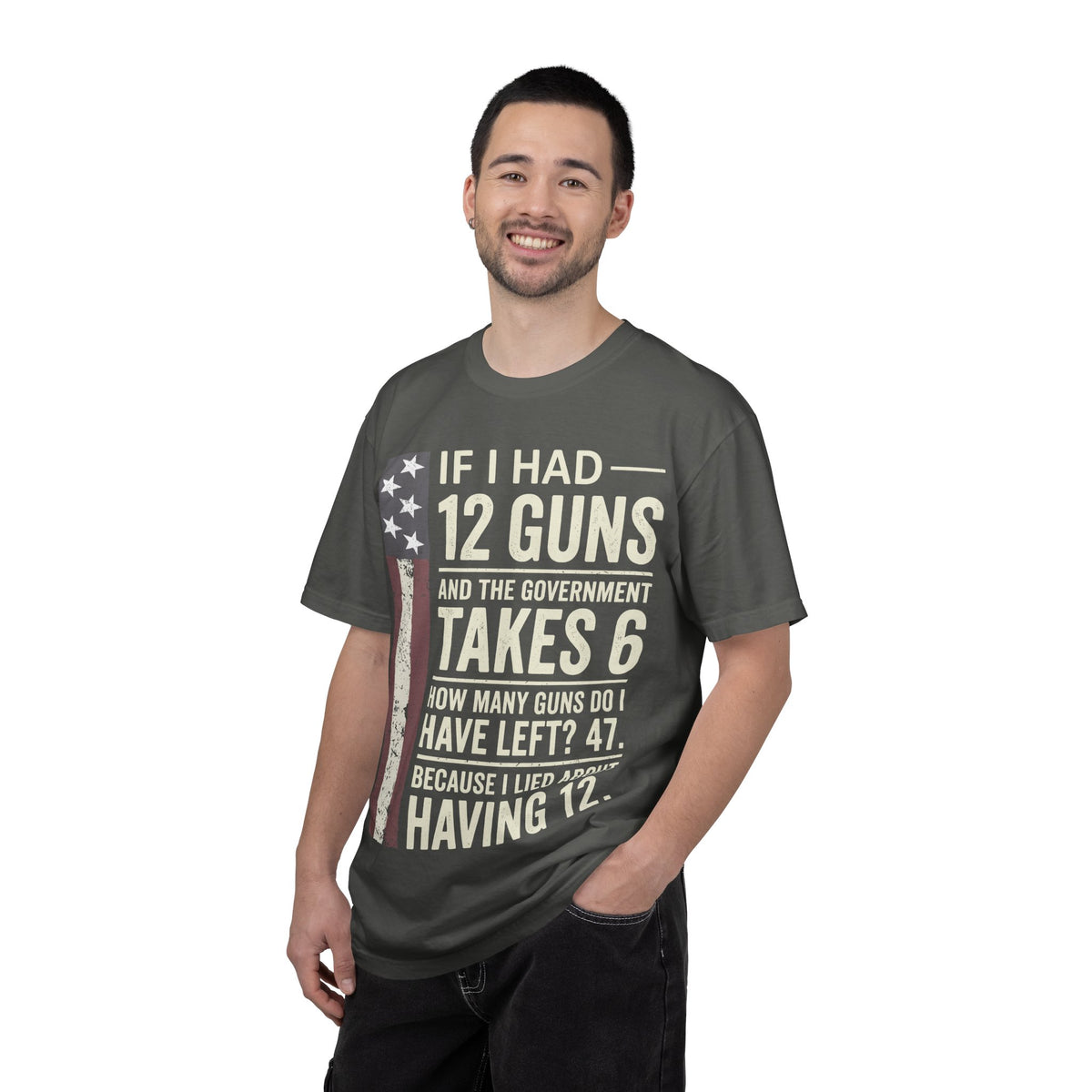 If I Had 12 Guns Funny Gun Math Comfort Colors T-Shirt