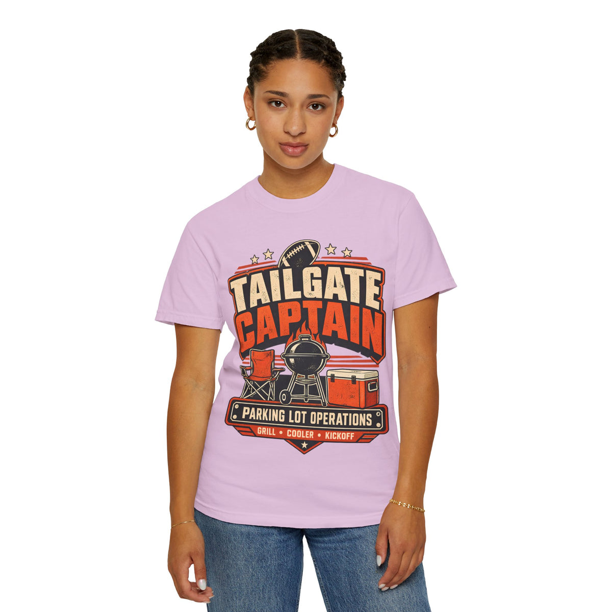 Tailgate Captain Football Game Day Comfort Colors T-Shirt