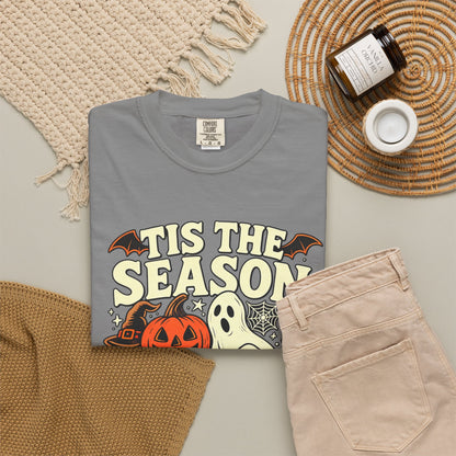 Tis the Season Spooky Halloween Comfort Colors Graphic Tee