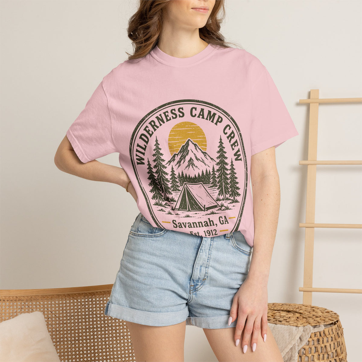 Wilderness Camp Crew Savannah GA Comfort Colors Tee