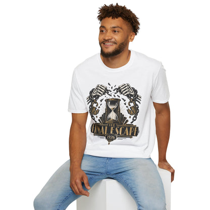 The Final Escape 1926 Shirt – Skeleton Chains Hourglass Art Deco Tee
