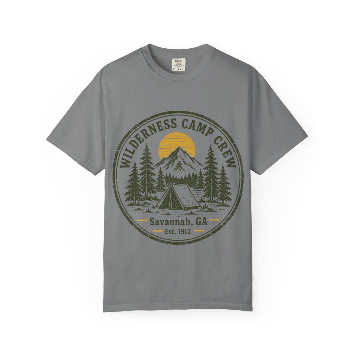 Wilderness Camp Crew Savannah GA Comfort Colors Tee