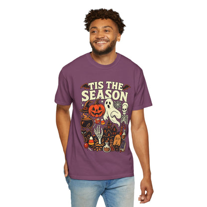 Tis the Season Spooky Halloween Comfort Colors Graphic Tee