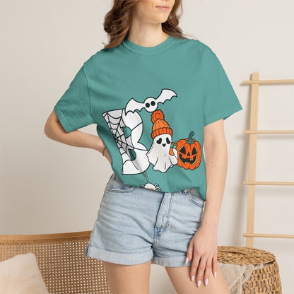 Cute Ghost Pumpkin Cozy Halloween Comfort Colors T-Shirt