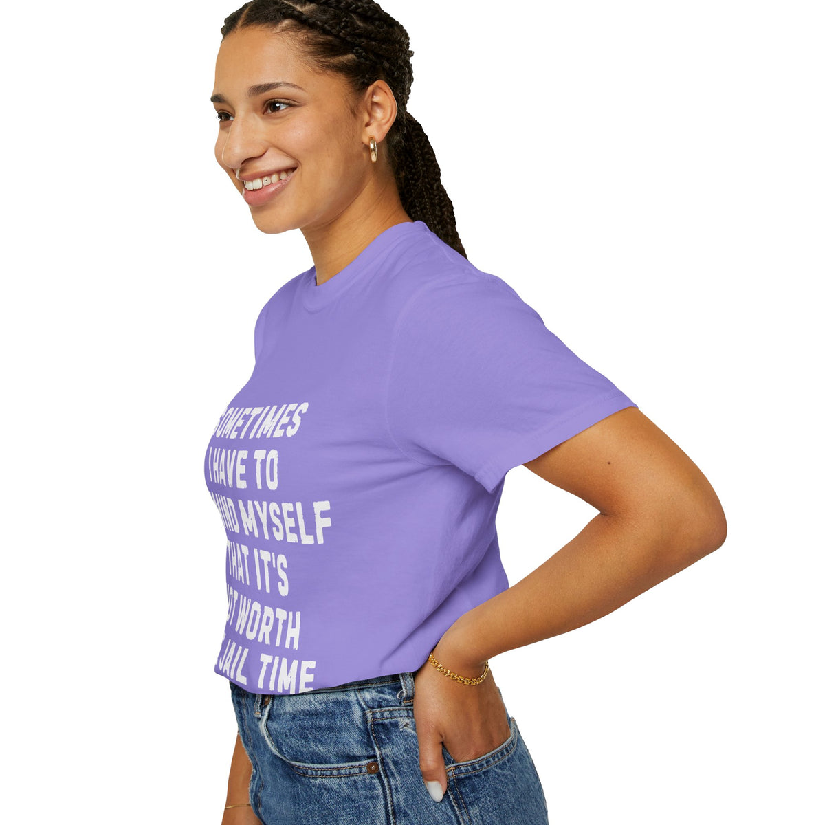 Not Worth the Jail Time Funny Comfort Colors T-Shirt