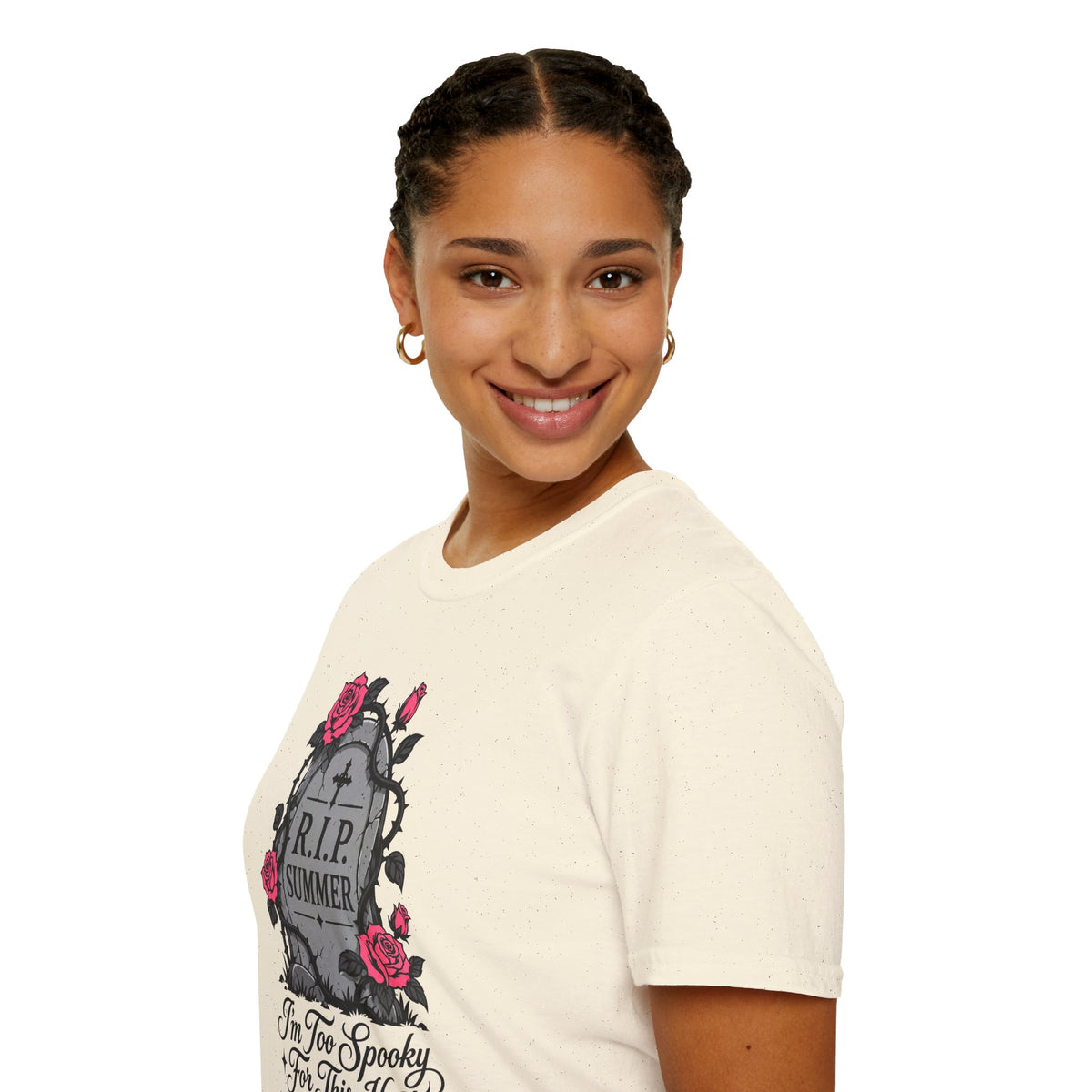 RIP Summer I'm Too Spooky For This Heat Shirt – Gothic Fall Halloween Tee