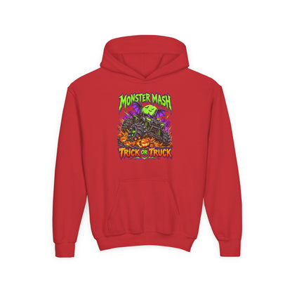 Monster Mash Trick or Truck Youth Halloween Hoodie