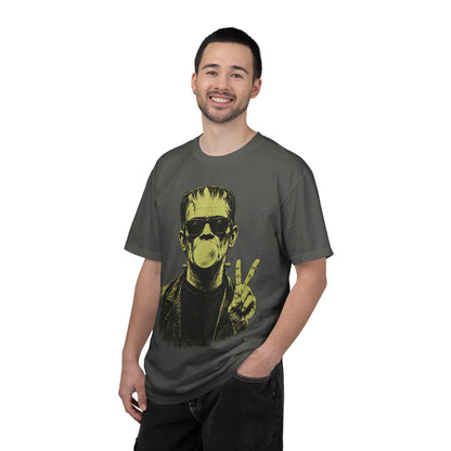 Frankenstein Bubblegum Peace Sign Comfort Colors T-Shirt