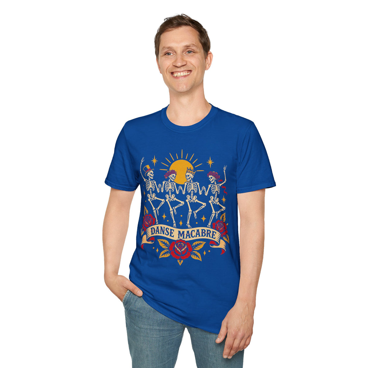 American Traditional Tattoo Skeleton Dance Shirt