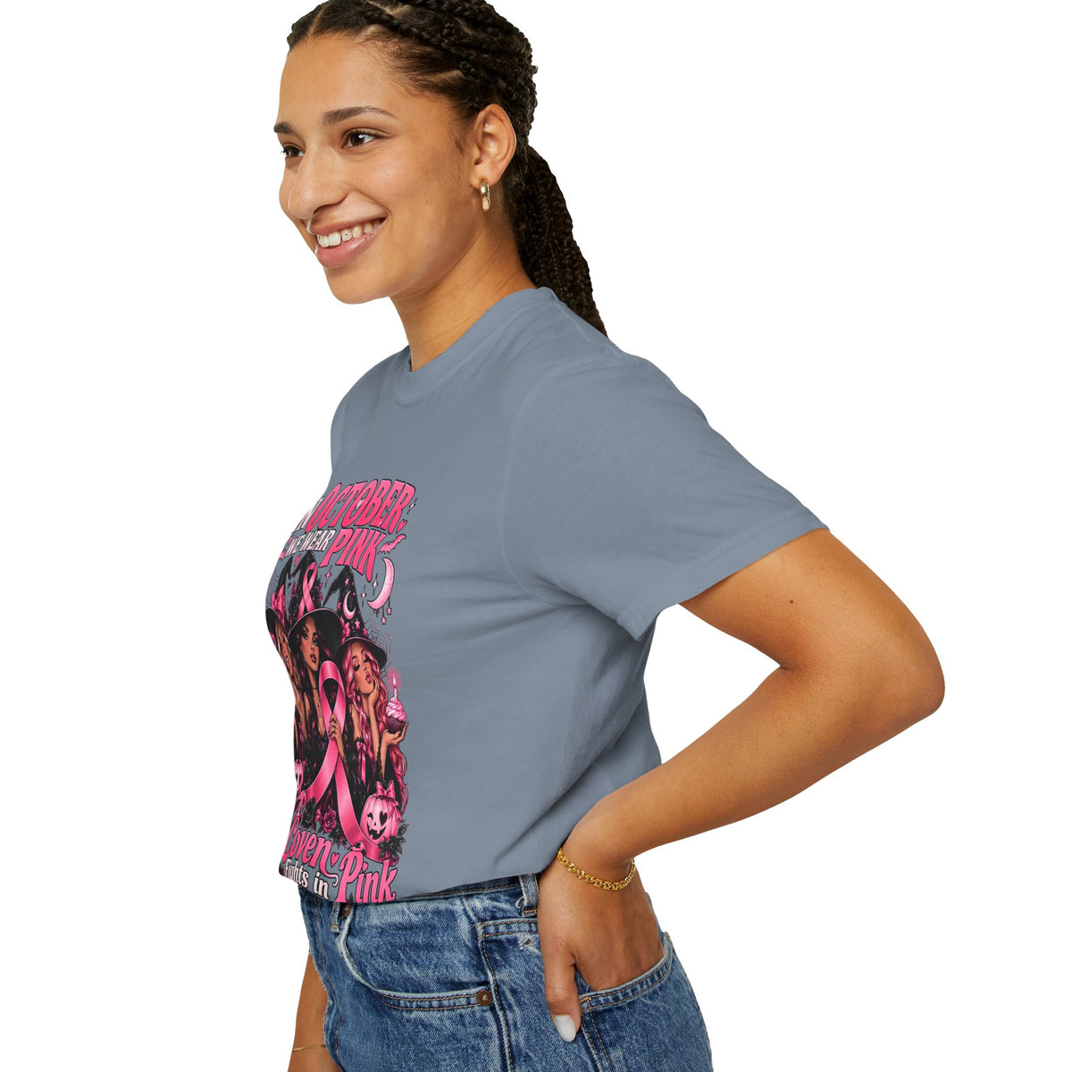 In October We Wear Pink My Coven Fights in Pink Tee