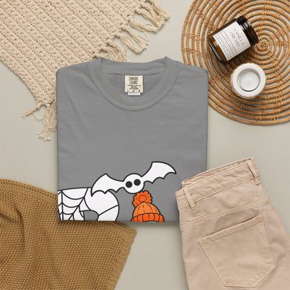 Cute Ghost Pumpkin Cozy Halloween Comfort Colors T-Shirt