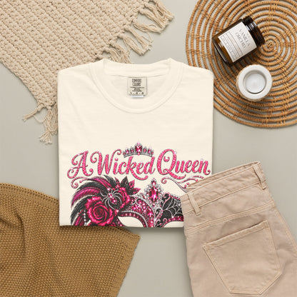 Personalized Wicked Queen October Birthday Comfort Colors Tee