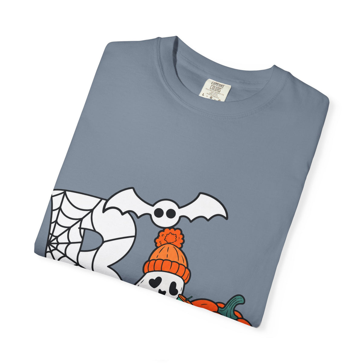Cute Ghost Pumpkin Cozy Halloween Comfort Colors T-Shirt